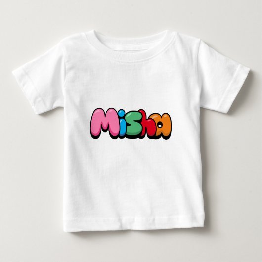T-shirt Pour Bébé Misha (Devant)