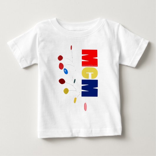 T-shirt Pour Bébé Mobile couleur MCM (Devant)