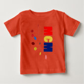 T-shirt Pour Bébé Mobile couleur MCM (Devant)