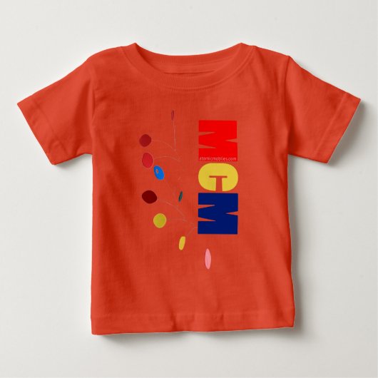 T-shirt Pour Bébé Mobile couleur MCM (Devant)