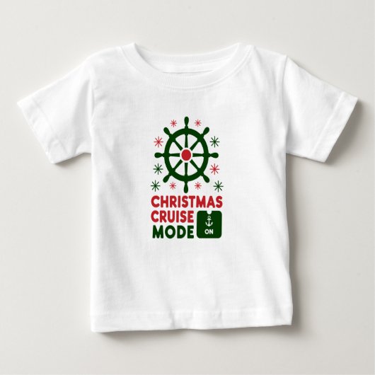 T-shirt Pour Bébé Mode Croisière de Noël En Bateau Noël 2024 (Devant)