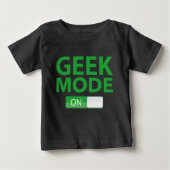T-shirt Pour Bébé Mode geek activé (Devant)
