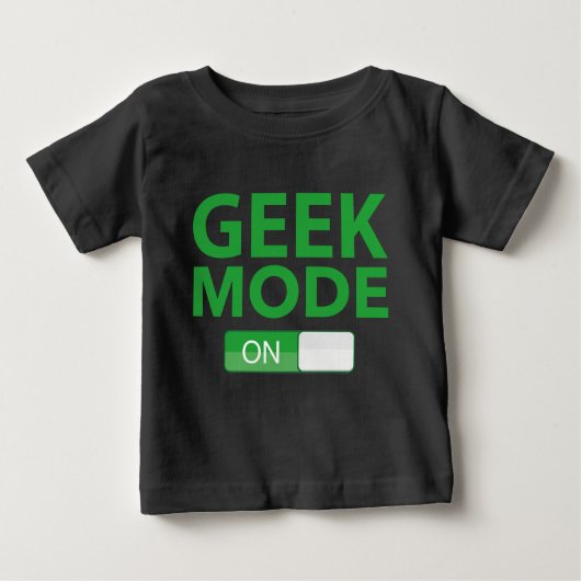 T-shirt Pour Bébé Mode geek activé (Devant)
