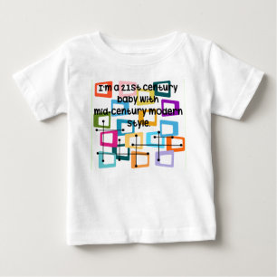 T-shirt Pour Bébé Moderne du milieu du siècle atomique