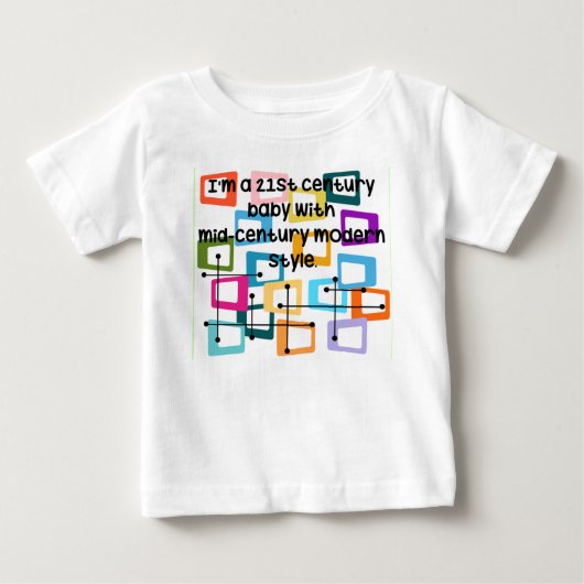 T-shirt Pour Bébé Moderne du milieu du siècle atomique (Devant)