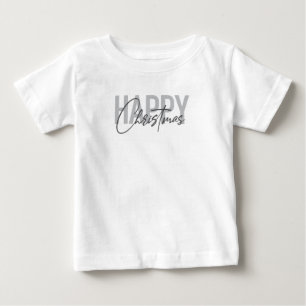 T-shirt Pour Bébé Moderne, simple, conception urbaine Joyeux Noël