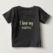T-shirt Pour Bébé Moderne tendance mignonne J'aime ma maman (Dos)
