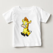 T-shirt Pour Bébé Moehog jaune (Devant)