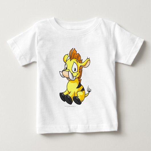 T-shirt Pour Bébé Moehog jaune (Devant)