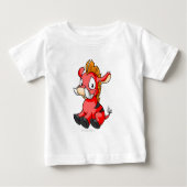 T-shirt Pour Bébé Moehog Red (Devant)