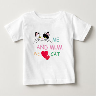 T-SHIRT POUR BÉBÉ MOI ET ADORE CAT