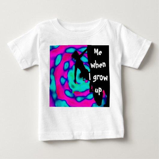 T-shirt Pour Bébé moi quand je serai grand (Devant)