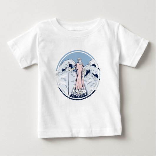 T-shirt Pour Bébé Moïse quittant la mer rouge (Devant)