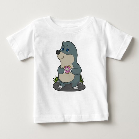 T-shirt Pour Bébé Mole avec Donut (Devant)