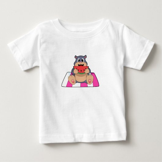 T-shirt Pour Bébé Mole avec pastèque.PNG (Devant)