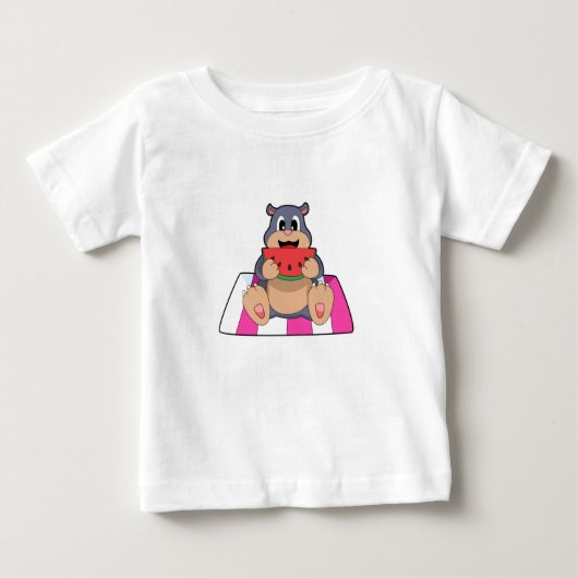 T-shirt Pour Bébé Mole avec Watermelon.PNG (Devant)