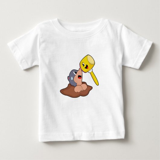 T-shirt Pour Bébé Mole Hammer (Devant)