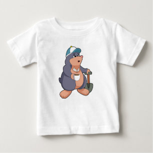 T-shirt Pour Bébé Mole Shovel
