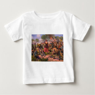 T-shirt Pour Bébé Molly Pitcher tire cannon à la bataille de Monmout