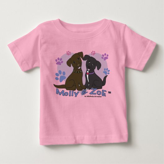 T-shirt Pour Bébé Molly & Zoe (Devant)