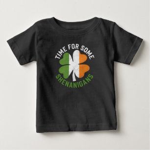 T-shirt Pour Bébé Moment pour quelques espiègleries Trèfle Saint-Pat