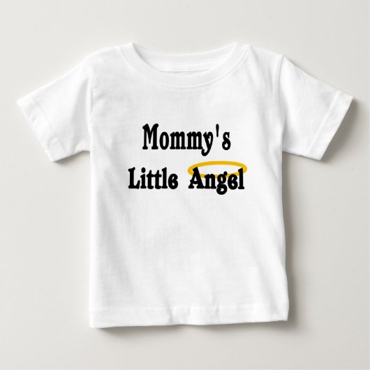 T-shirt Pour Bébé mommys peu d'ange (Devant)