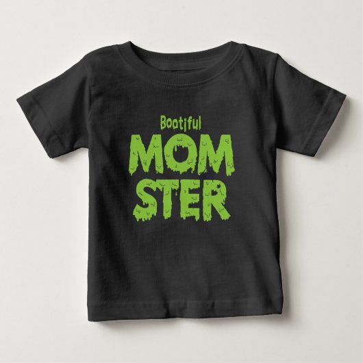 T-shirt Pour Bébé Momster Botieux Maman Funny Puns Halloween (Devant)