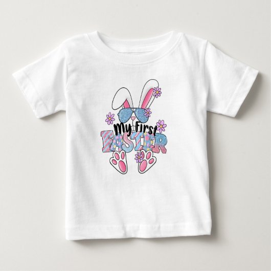 T-shirt Pour Bébé Mon 1Easter Bunny Cool (Devant)