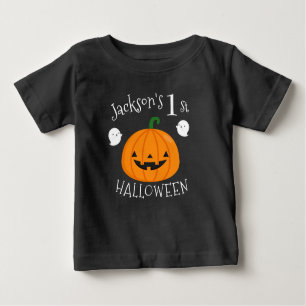 T-shirt Pour Bébé Mon 1er Citrouille Ghost Halloween personnalisé