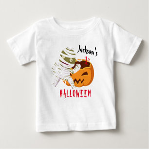 T-shirt Pour Bébé Mon 1er Fantôme Citrouille d'Halloween personnalis
