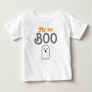 T-shirt Pour Bébé Mon 1er fantôme d'Halloween Boo