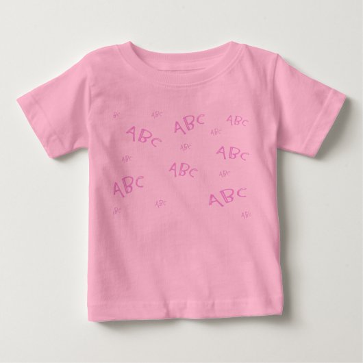 T-shirt Pour Bébé Mon ABC (Devant)