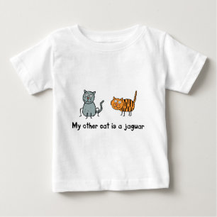 T-shirt Pour Bébé Mon autre chat est Jaguar