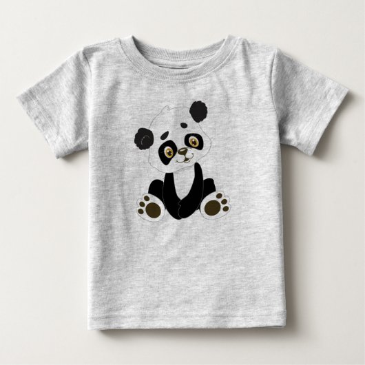 T-shirt Pour Bébé Mon bébé Panda (Devant)