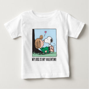 T-shirt Pour Bébé Mon chien est mon Valentin Peppermint Patty & Sn