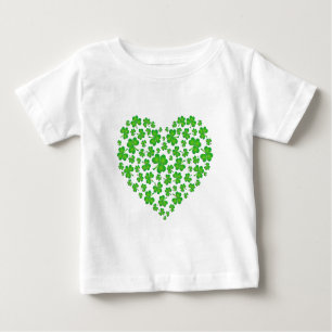 T-shirt Pour Bébé Mon coeur irlandais