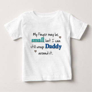 T-shirt Pour Bébé Mon doigt peut être petit… (sarcelle d'hiver et