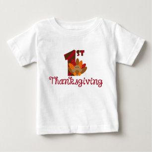 T-shirt Pour Bébé Mon ęr thanksgiving