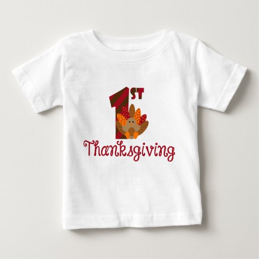 T-shirt Pour Bébé Mon ęr thanksgiving (Devant)
