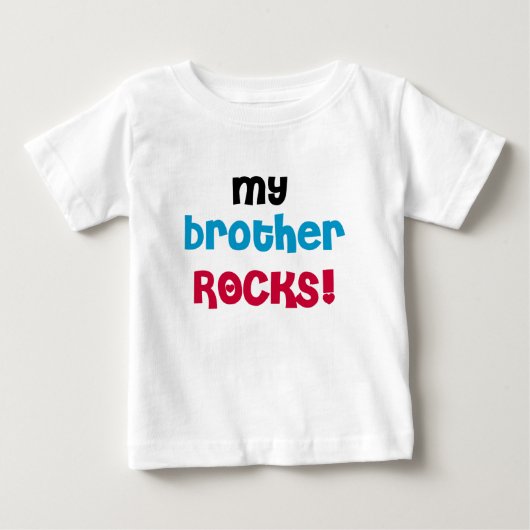 T-shirt Pour Bébé Mon frère déchire (Devant)