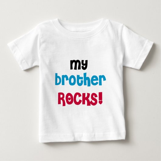 T-shirt Pour Bébé Mon frère déchire (Devant)