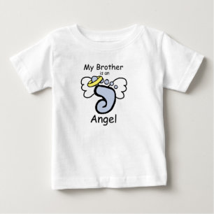 T-shirt Pour Bébé Mon frère est une chemise ange
