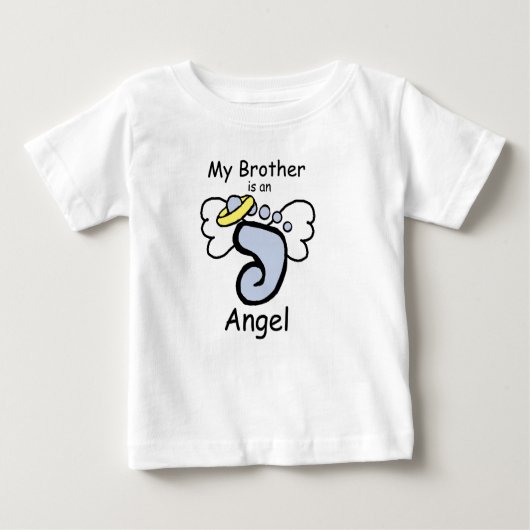 T-shirt Pour Bébé Mon frère est une chemise ange (Devant)