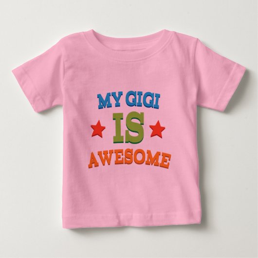 T-shirt Pour Bébé Mon Gigi est impressionnant (Devant)