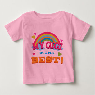 T-shirt Pour Bébé Mon Gigi est le meilleur