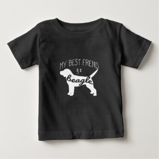 T-shirt Pour Bébé Mon meilleur ami est un beagle (2)