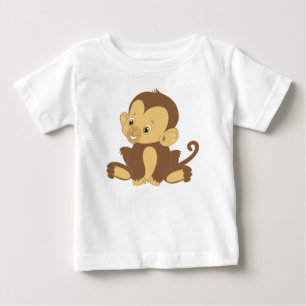 T-shirt Pour Bébé Mon mignon singe de bébé