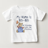 T-shirt Pour Bébé Mon nom n'est pas aucun (Devant)