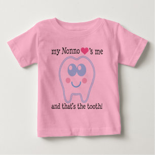 T-shirt Pour Bébé Mon Nonno m'aime dent