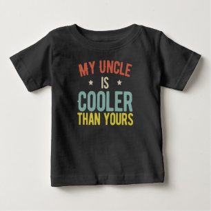 T-shirt Pour Bébé Mon oncle est Glacière que le tien drôle